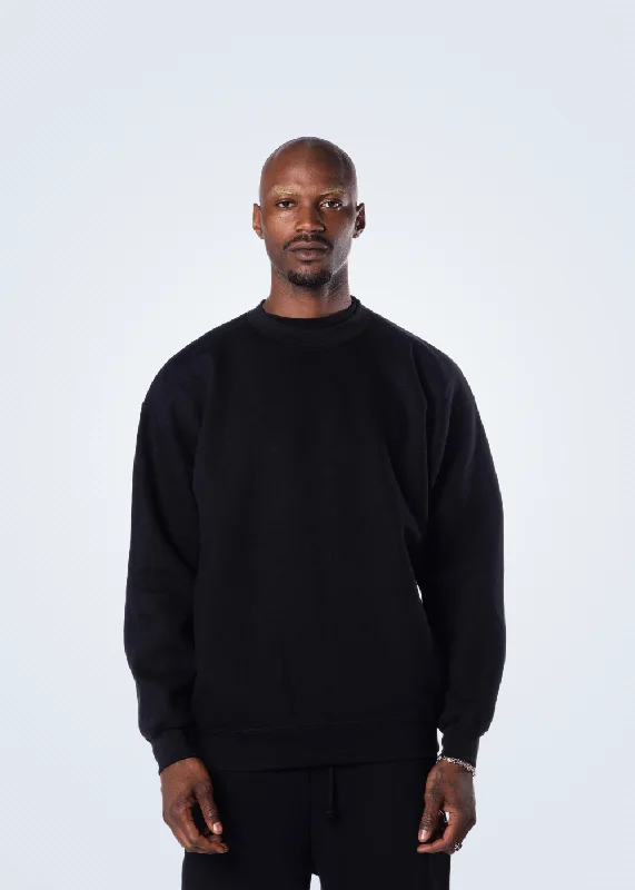 SSW Blanks - Black Crewneck Sweatshirt "Keys" (Heavy Weight)