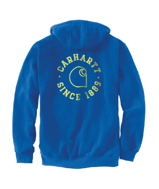 Loose Fit Midweight 1889 Graphic Sweatshirt - Beacon Blue Heather