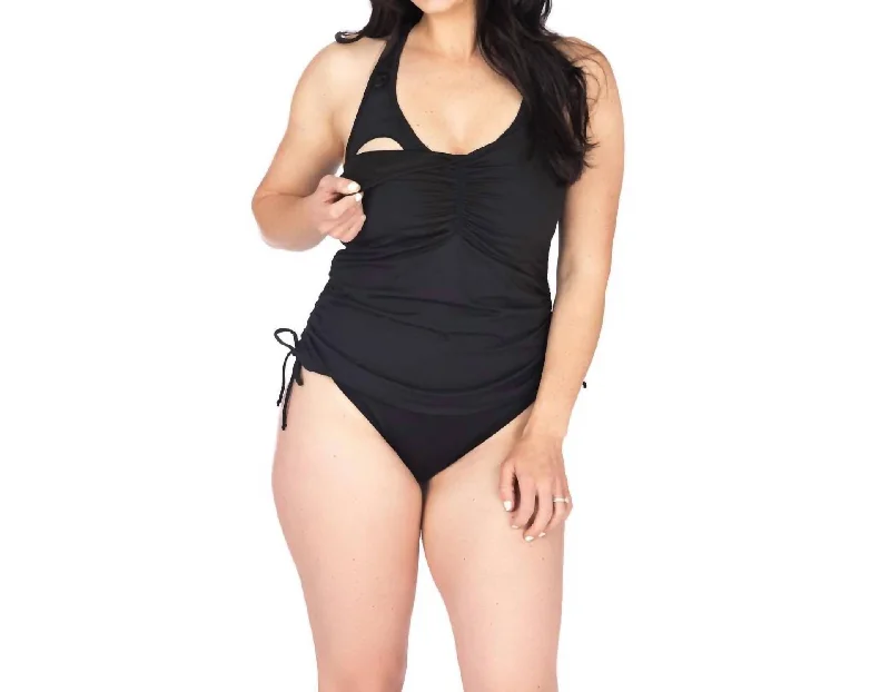 Swimfit Nursing & Maternity Tankini In Black