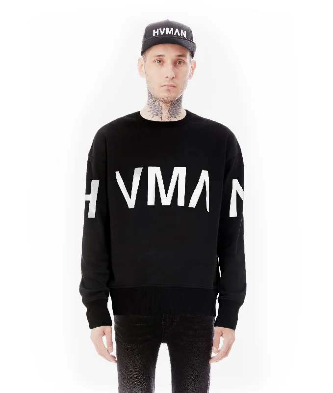 Crew Neck Sweatshirt In Black