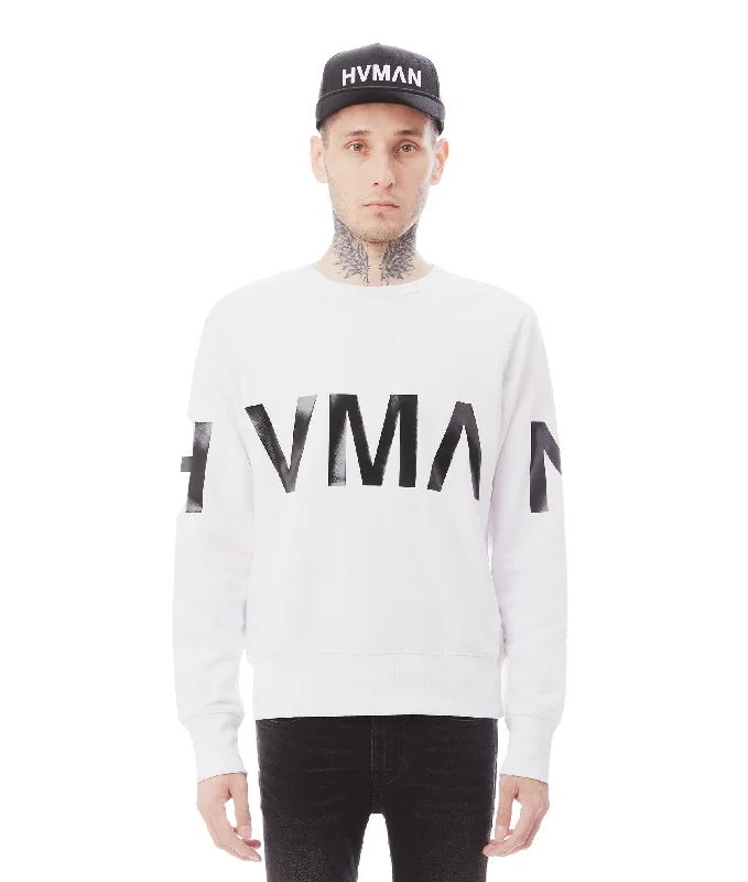 Crew Neck Sweatshirt In White