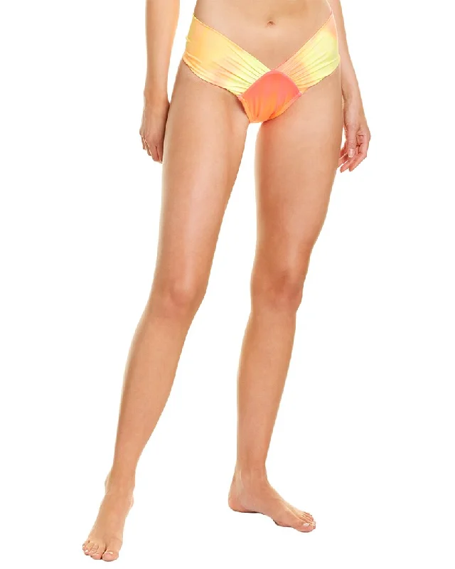 Sports Illustrated Swim High-Leg Ruched Bikini Bottom