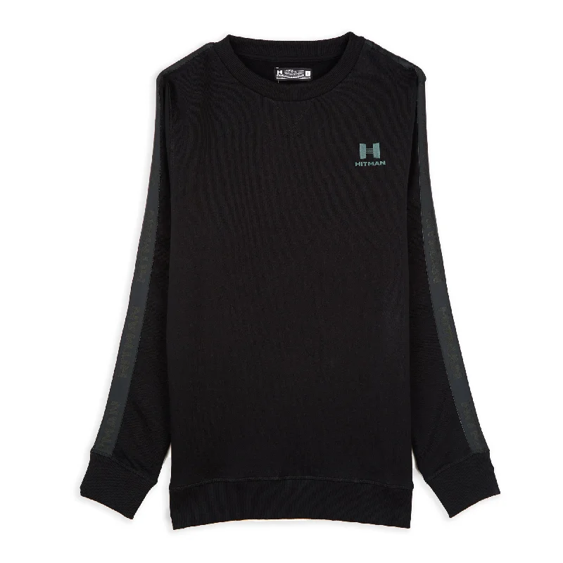 BLACK SWEATSHIRT- BLACK TAPE