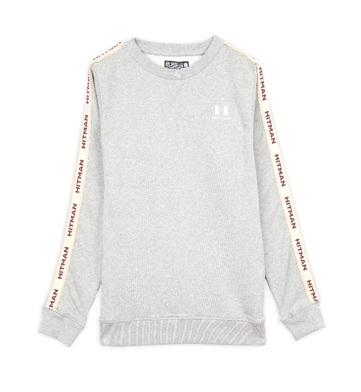 GREY SWEATSHIRT- CREAM TAPE