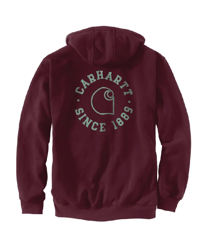 Loose Fit Midweight 1889 Graphic Sweatshirt - Port