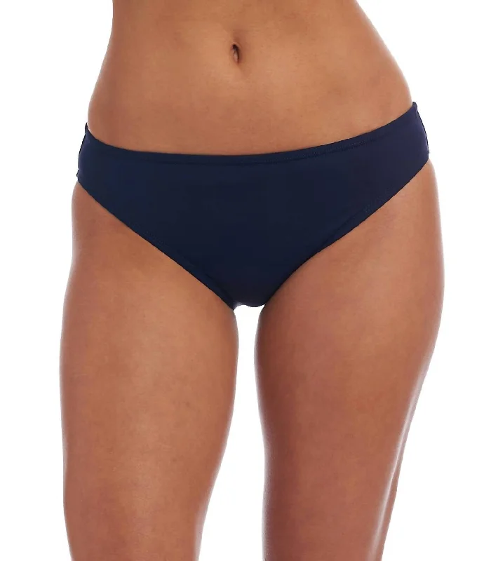 Classic Hipster Bikini Bottom In Indigo Navy