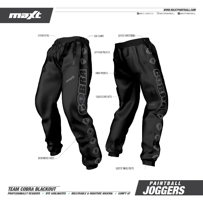 Paintball Jogger Pants - Cobra Blackout