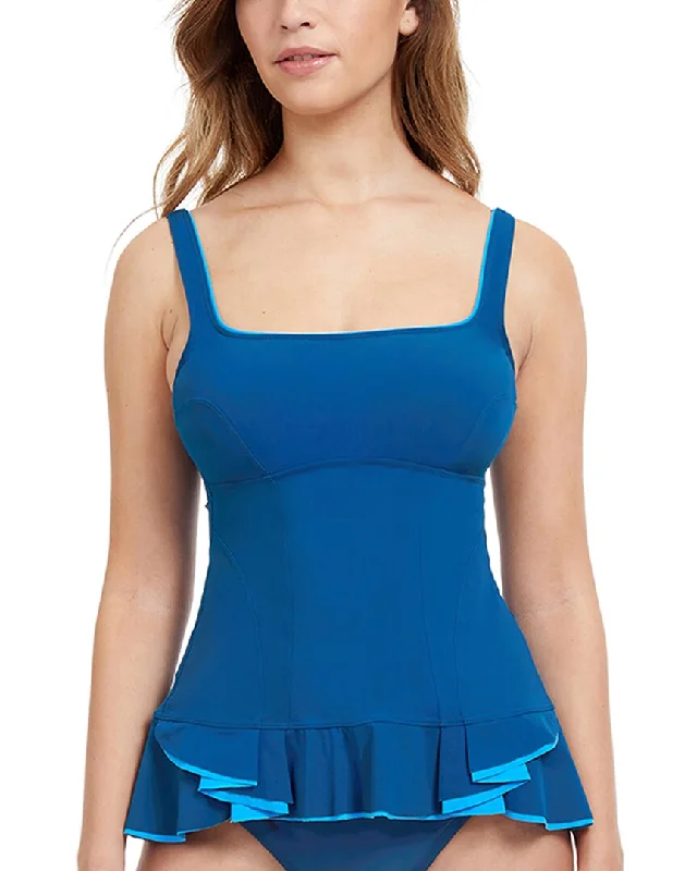 Profile by Gottex Belle Curve Square Neck Tankini