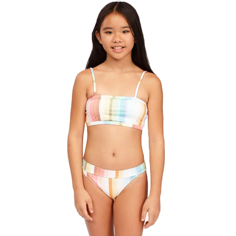 Girl's (2-7) Chasing Summer Banded Tank Bikini Set (PS)