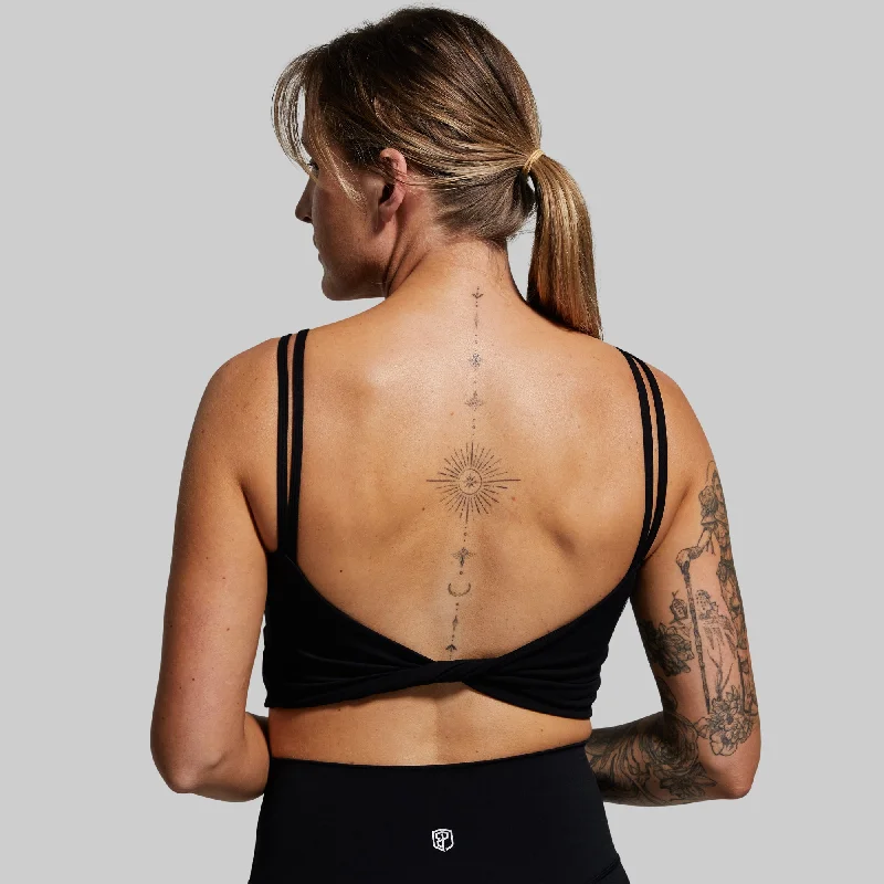 Don't Get It Twisted Sports Bra (Brand Strength-Black)