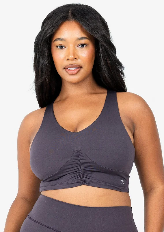 Elevate Touch Ruched Bra Espresso