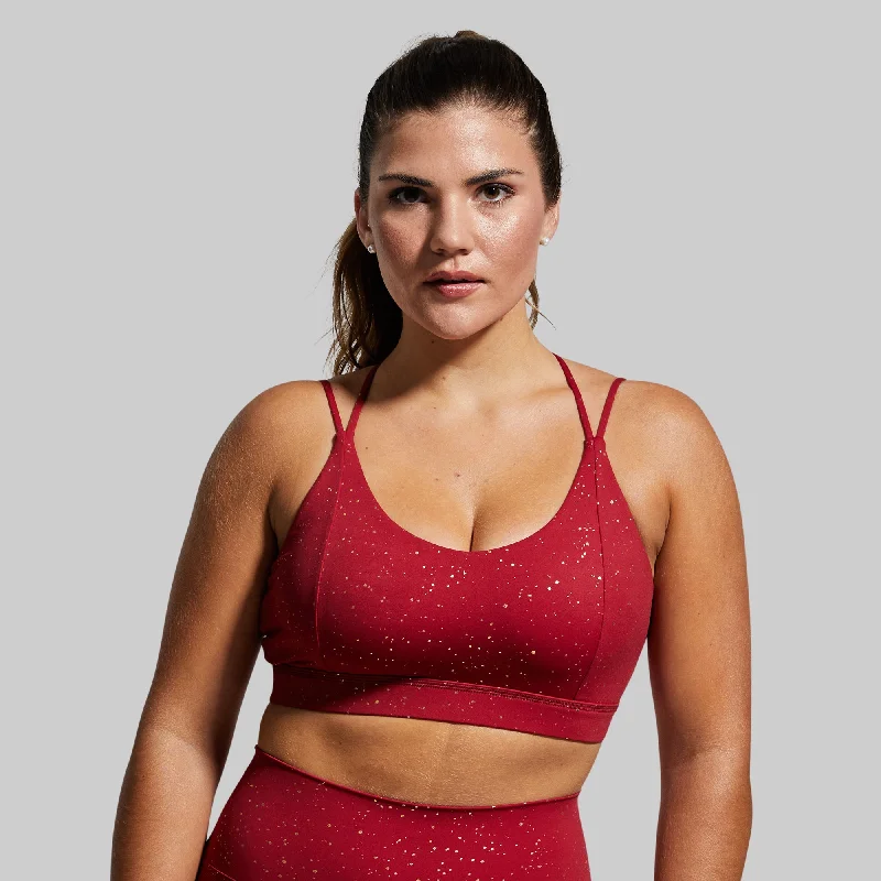 Exhale Sports Bra (Ruby Gold)