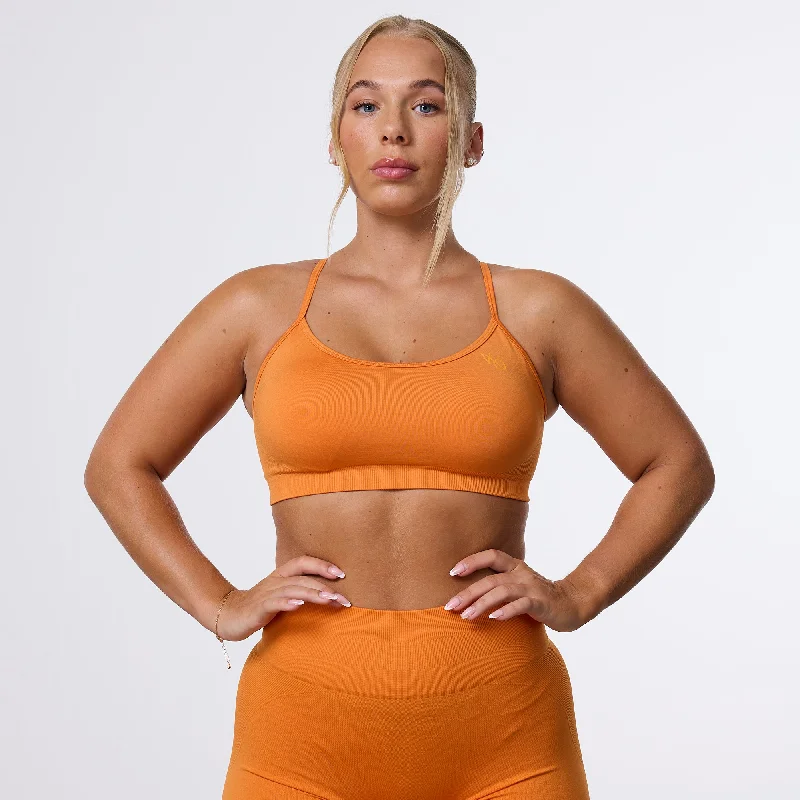 Vanquish Elevate Seamless Orange Multiway Low Support Bra