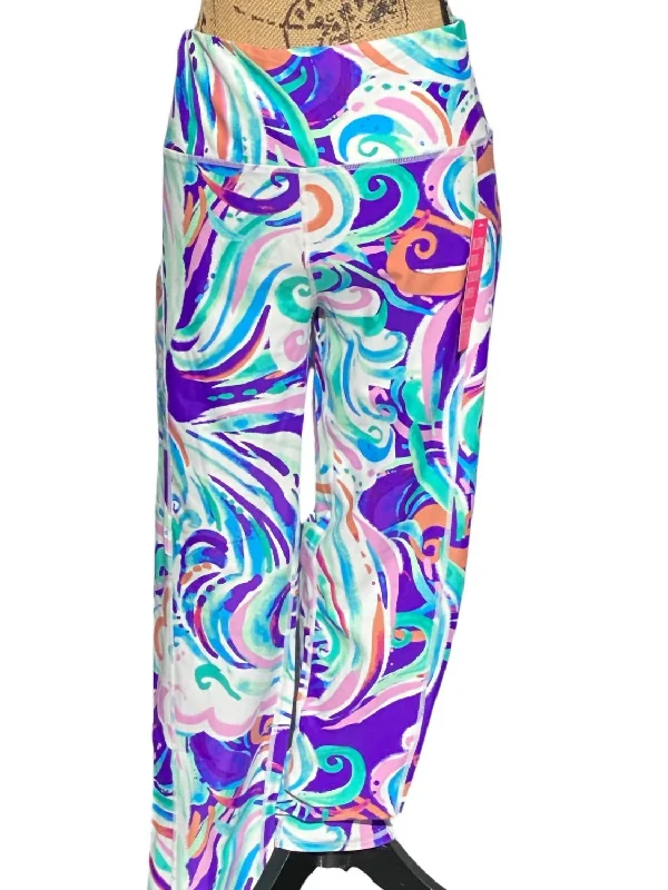 Cecilia Cropped Leggings In Ocean Waves