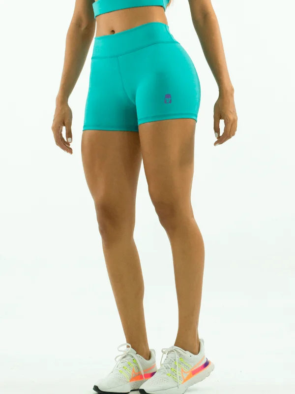 Chase Booty Shorts - Teal