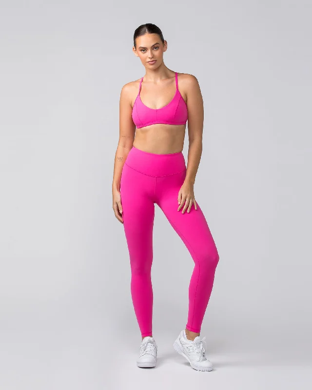 Contour Aura Full Length Leggings - Luminous Pink