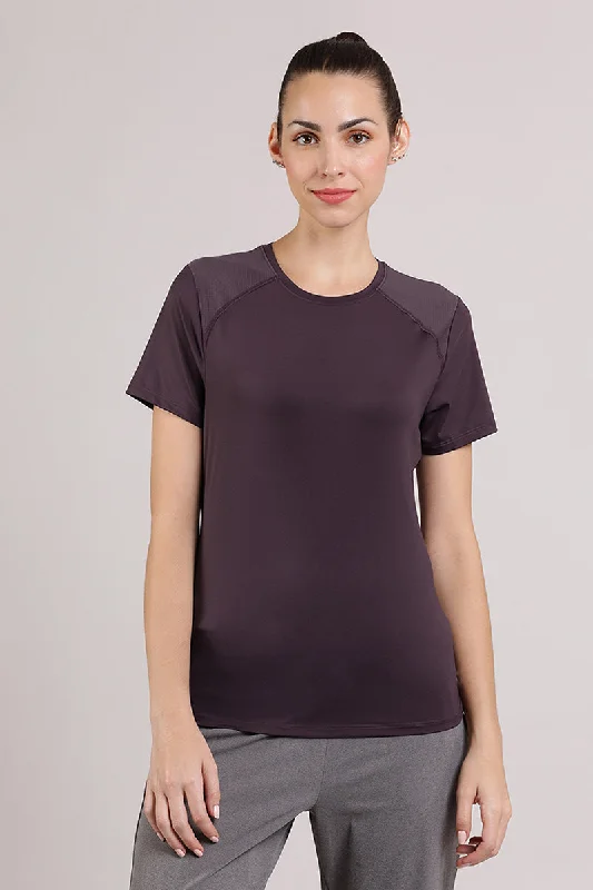 Energize Active Tee - Midnight Plum