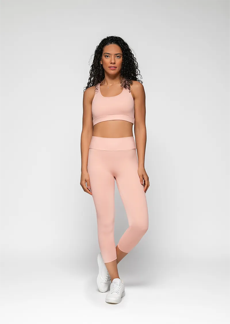 Essentials Mid Calf Legging - Yogurt