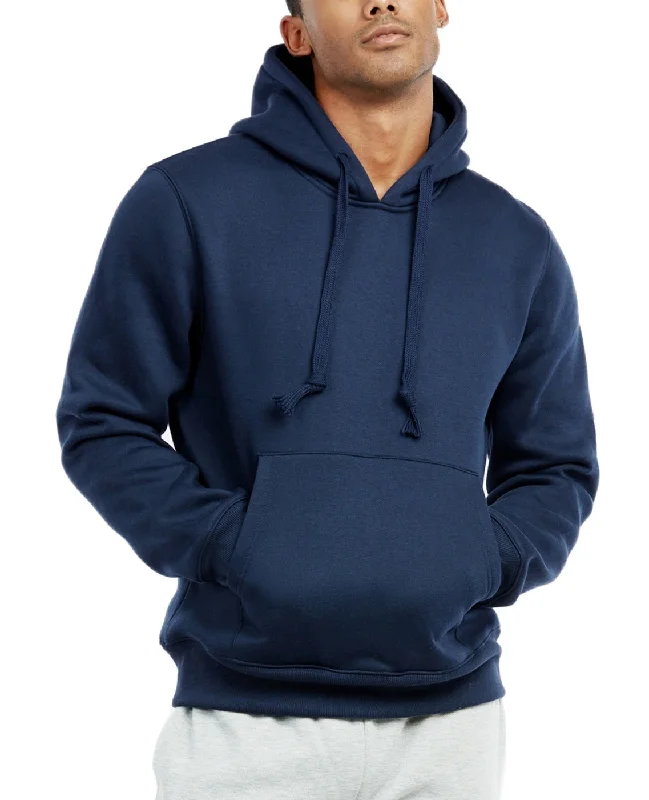 KNOCKER MEN'S HEAVY WEIGHT FLEECE HOODED SWEATSHIRT (HD1000_NAVY)