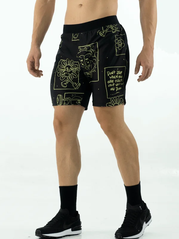 Men's CrossFit Short - Black Trip