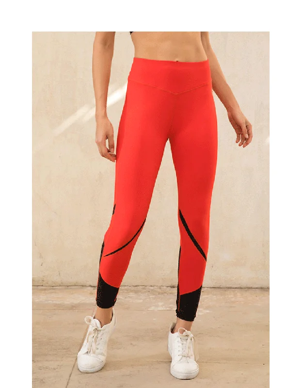 SKIN FIT TRAINING LEGGING-RED