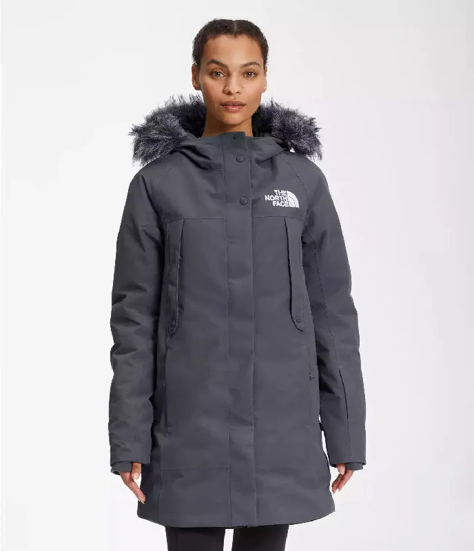 The North Face New Outerboroughs NF0A4R3J174 Parka Jacket Womens 3XL Gray APP415