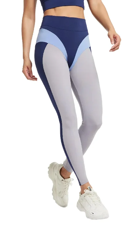 The Panelled Legging In Blue