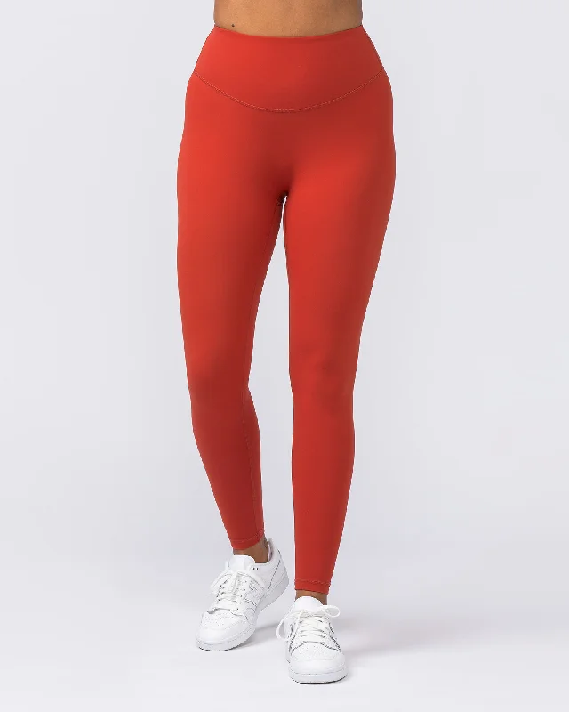 Ultra Aura Ankle Length Leggings - Crush Red