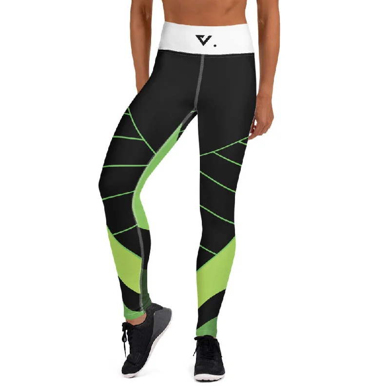 'VictoryLeggings' Geo Green - Victory Collection