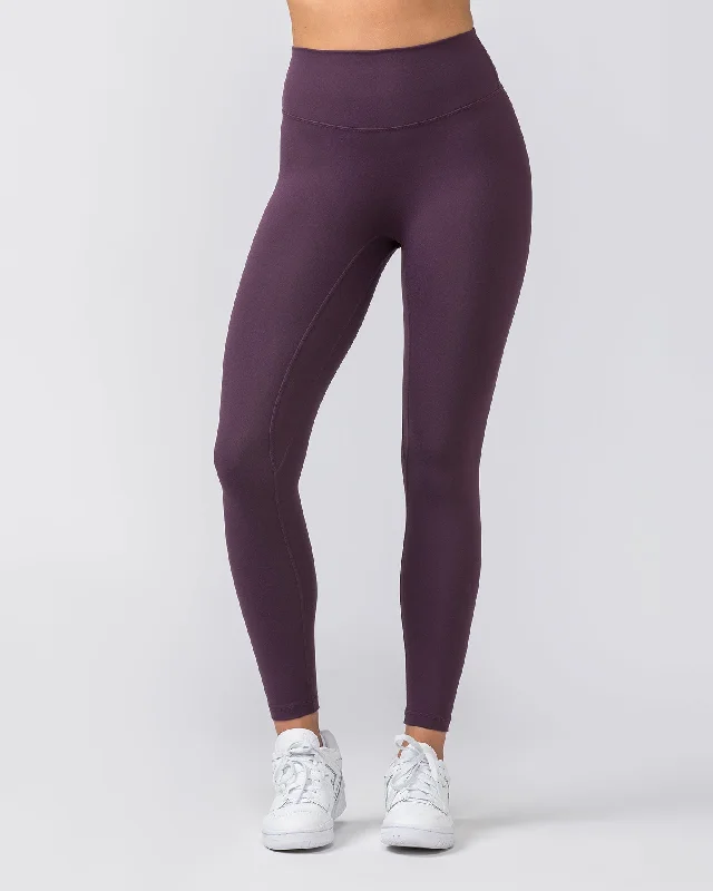 Zero Rise Everyday Ankle Length Leggings - Midnight Plum